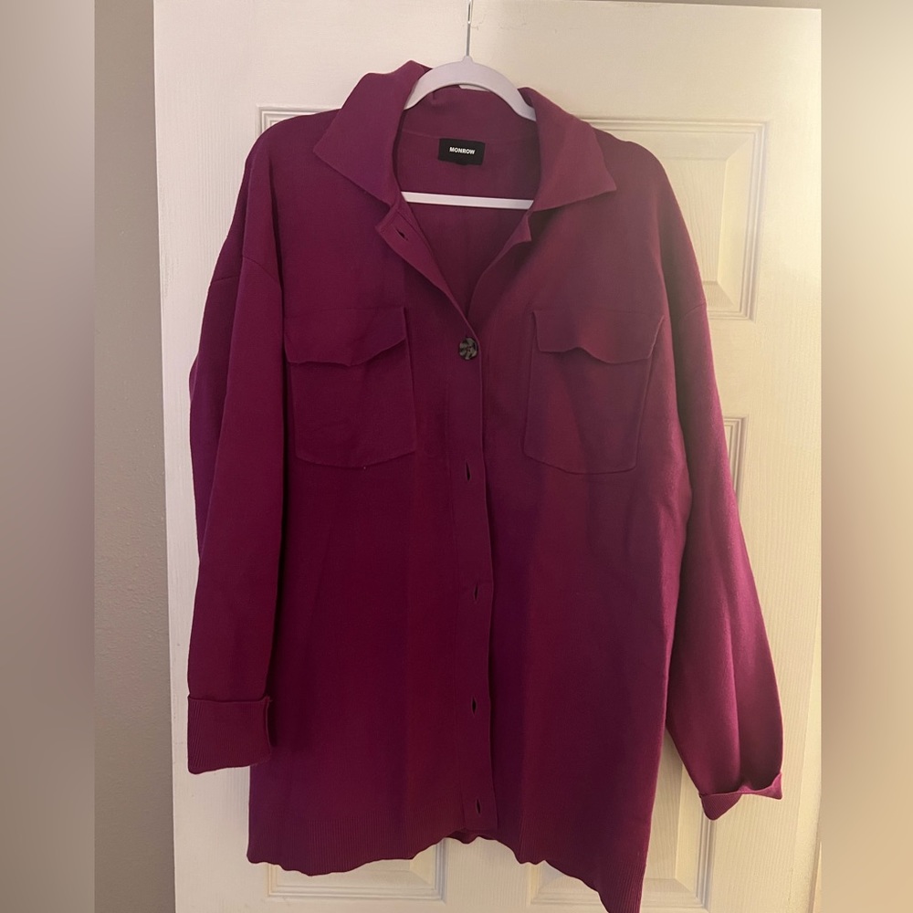 Monrow button down sweater - size XL
